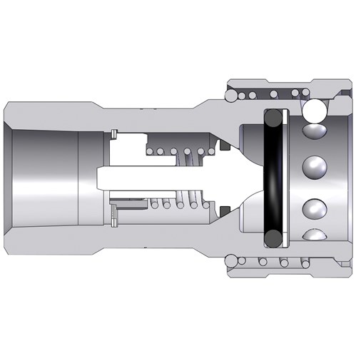 1/4 AG COUP, 1/4 BSPP  POPPET VALVE