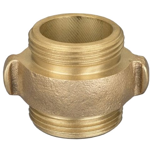 Double Male Rocker Lug Brass