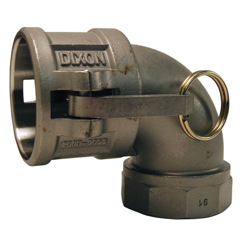 90° Type D Coupler x Female NPT Elbow