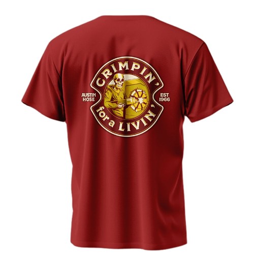 3XL CrimpinforaLivin Shirt-Cardinal