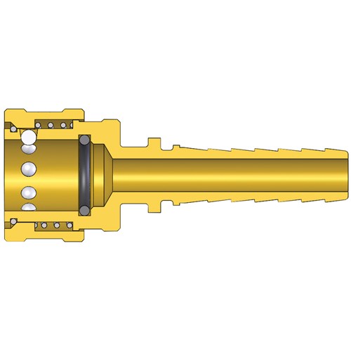 Straight-Thru Interchange Hose Barb CPLR