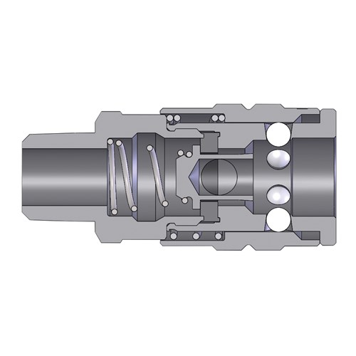 Pneumatic Manual Male Thrd CPLR