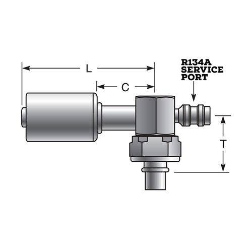 COMPRESSOR 90 BLOCK FITTING