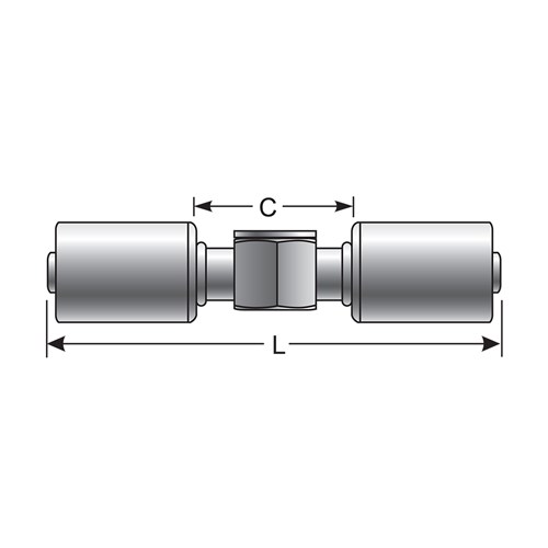 Refrigerant Hose Coupling w/Sight Glass