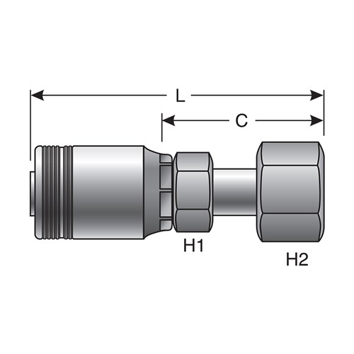 Female Flat-Face Swivel