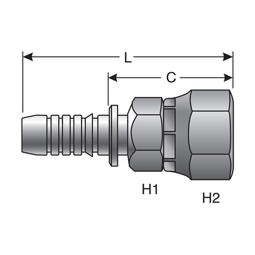 316 SS Stem  G17210-1010