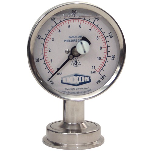 3.5"DIAL,0-300PSI,1.5"CLMP,GLY FILL-BM