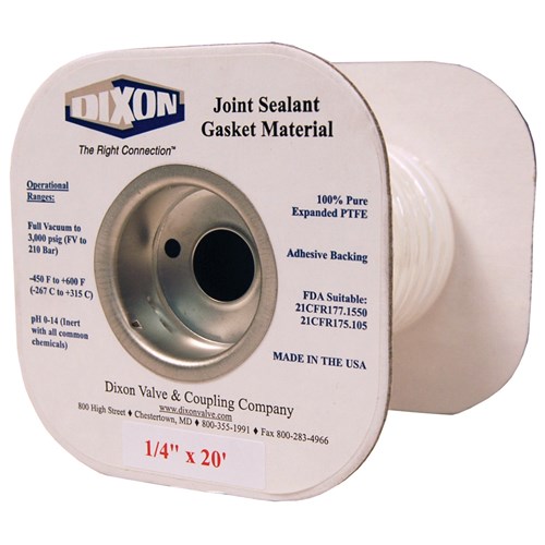 3/8in x 25ft PTFE Joint Sealant Gasket