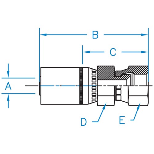 37° JIC F Swivel