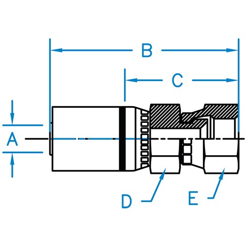 37° JIC F Swivel