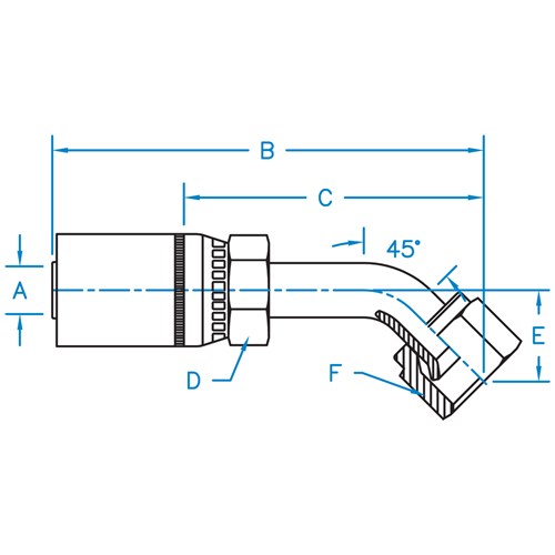 37° JIC F 45° BT Swivel