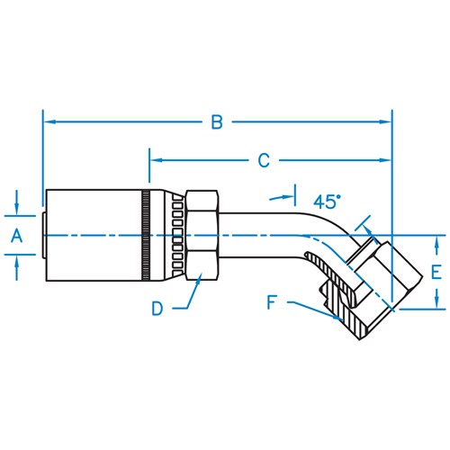 37° JIC F 45° BT Swivel