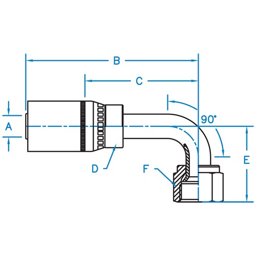 37° JIC F 90° BT Swivel