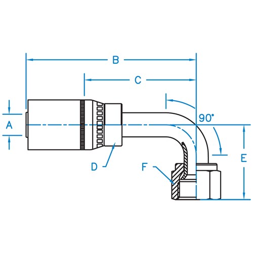 37° JIC F 90° BT Swivel