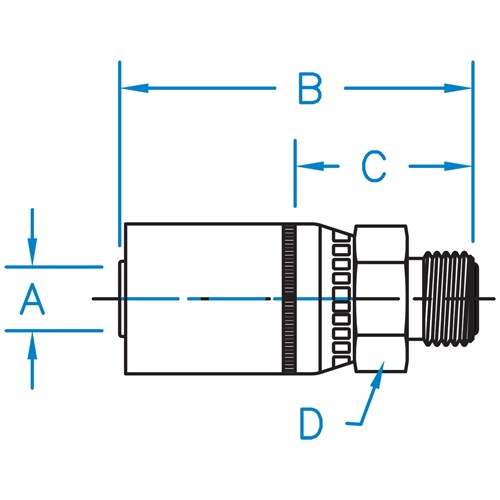 Male O-Ring Face Seal Rigid