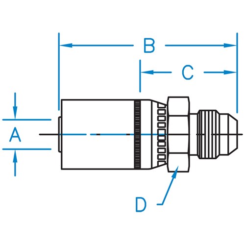 37° JIC Male Rigid