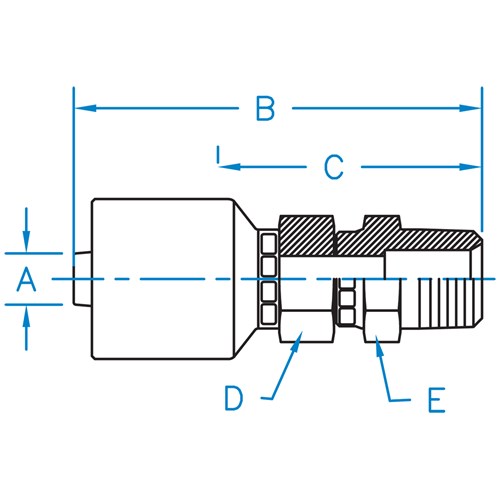 Male Pipe NPTF Swivel