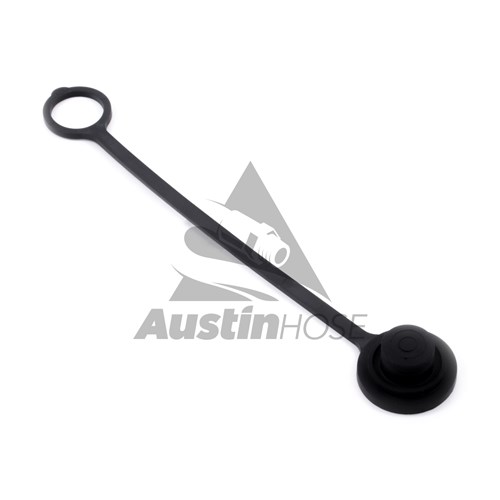 1IN Rubber Dust Plug Black