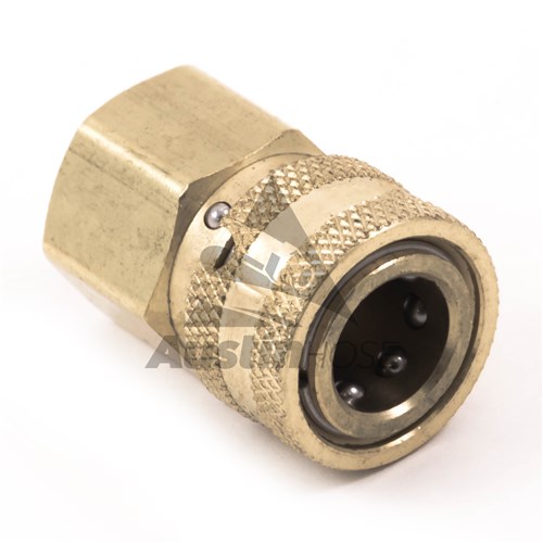 BRASS FEM COUPL w/Sleeve Lock