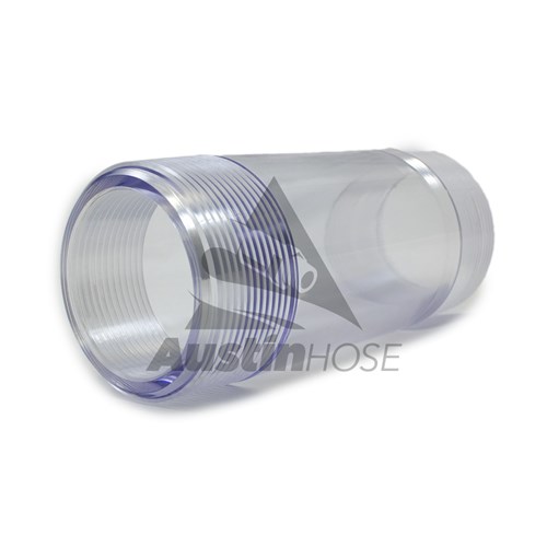 3inX8in Clear Sight Glass Nipple