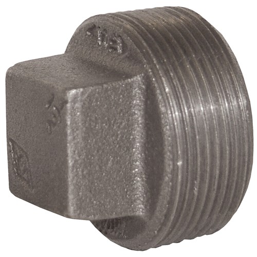 4in Blk Square Head Plug