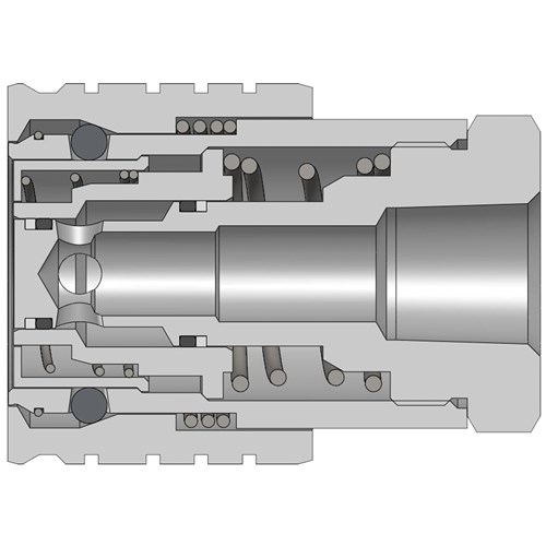 1/2in Coupler  NPTF Snaptite71 xover