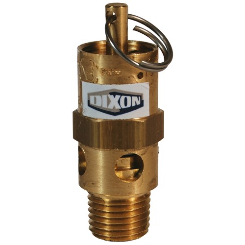 1/4in MNPT Brass 125psi Pop Off Valve