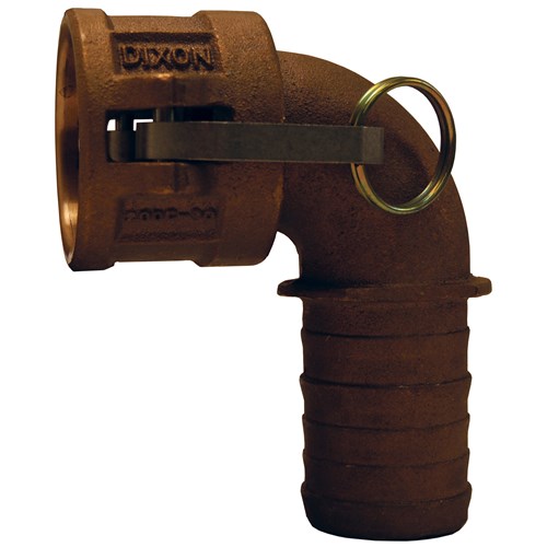 90° Type C Coupler x Hose Shank Elbow