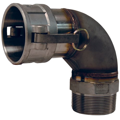 90° Type B Coupler x Male NPT Elbow