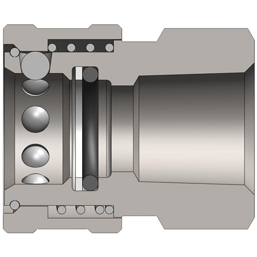 UNVALVED COUPLER STEEL