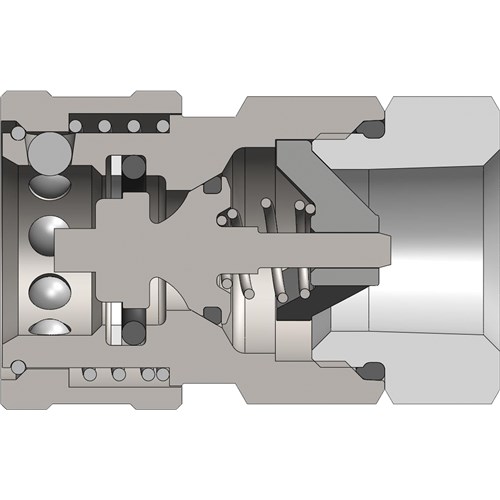 3/4IN Air / Hyd Coupler Steel