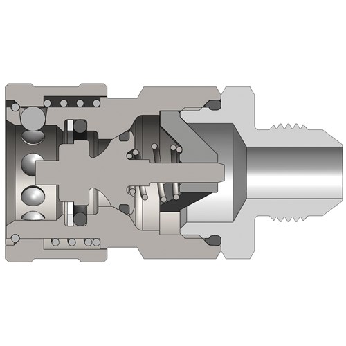 V-Series Valved Male Coupler