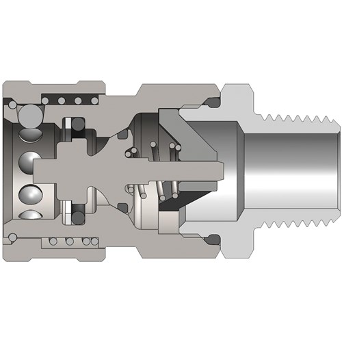 3/4 V-Series Hyd Coupler Steel