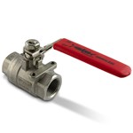 1/4in FNPT Stainless Steel 2K Ball Valve