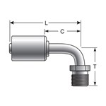 REFRIGERANT CPLG 90 BT-M Inverted ORing