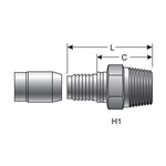 COUPLING FOR TEFLON HOSE