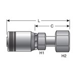 Female Flat-Face Swivel