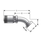 C62 O-Ring Flange Heavy - 45° BT