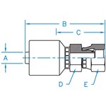 Din Light 24° Seat FX O-Ring