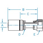 O-Ring Face Seal FX Long - Straight