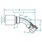 37° JIC F 90° BT Swivel