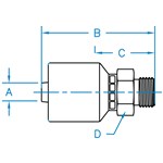 Male BSPP 60° Cone Rigid