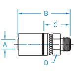 Male O-Ring Face Seal Rigid