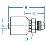 37° JIC Male Rigid