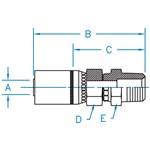 Male Pipe NPTF Swivel