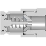 Nipple  3/4in-14NPTF steel  snaptite