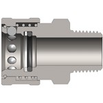 V-Series Unvalved Male Coupler