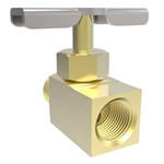 1/8in M x FNPT Brass Needle Valve